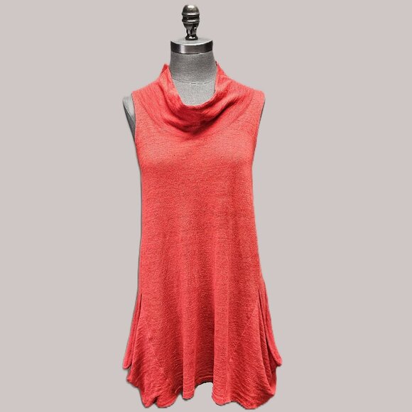 Sarah Pacini Linen Tunic with Cowl Neck - Picture 1 of 4